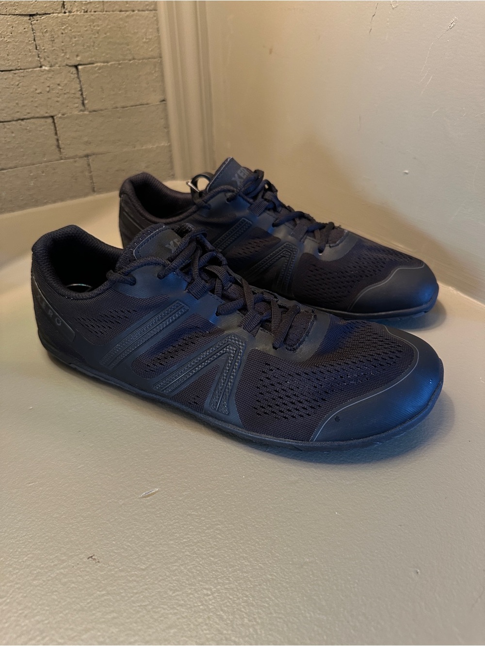 Xero Black Leather Zero Drop Barefoot Shoes Sneakers 12 Men